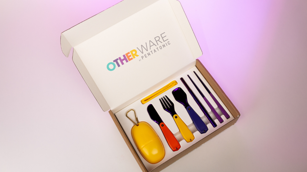 Pharrell Williams' OTHERWARE Pebble portable cutlery set